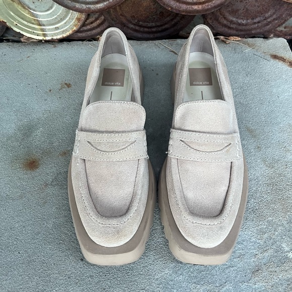 Mocassins Dolce Vita Pour Femme En Daim Saumon - Taille 7 US, à Glands, Bout Carré